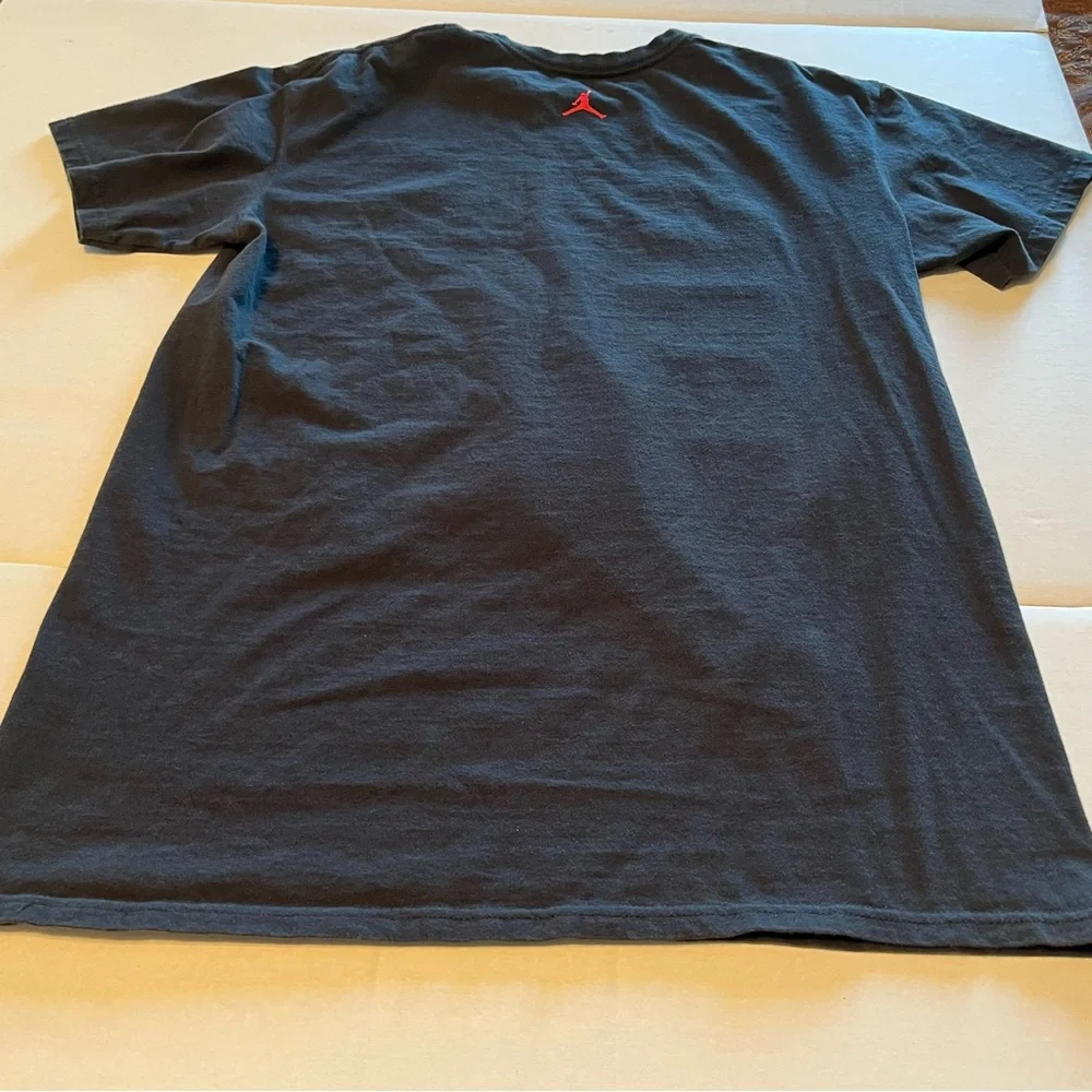 Air Jordan I'm Jordan With the Mic Wanna Battle Large Black Short‎ Sleeve Shirt